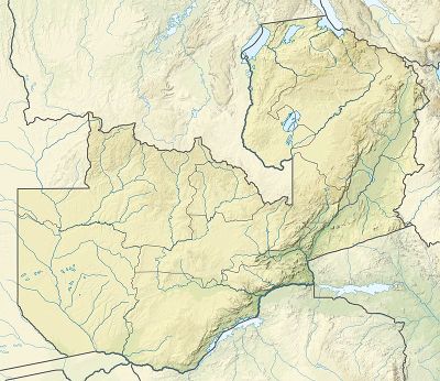 Location map Zambia