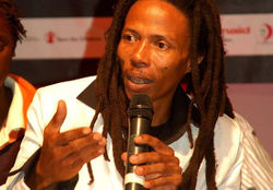 Maiko at Zambia International trade fair in 2001, july