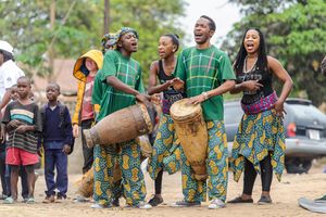Mutende Cultural Ensemble at the 2017 World Sight Day commemorations in Chingola