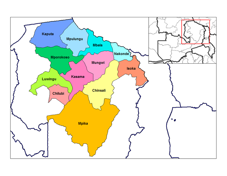File:Northern Zambia districts.png
